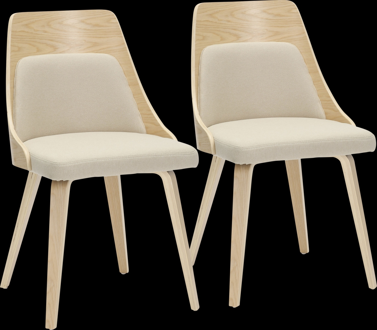 Kirkleigh I Cream Side Chair, Set of 2 - Thumbnail - Image 1