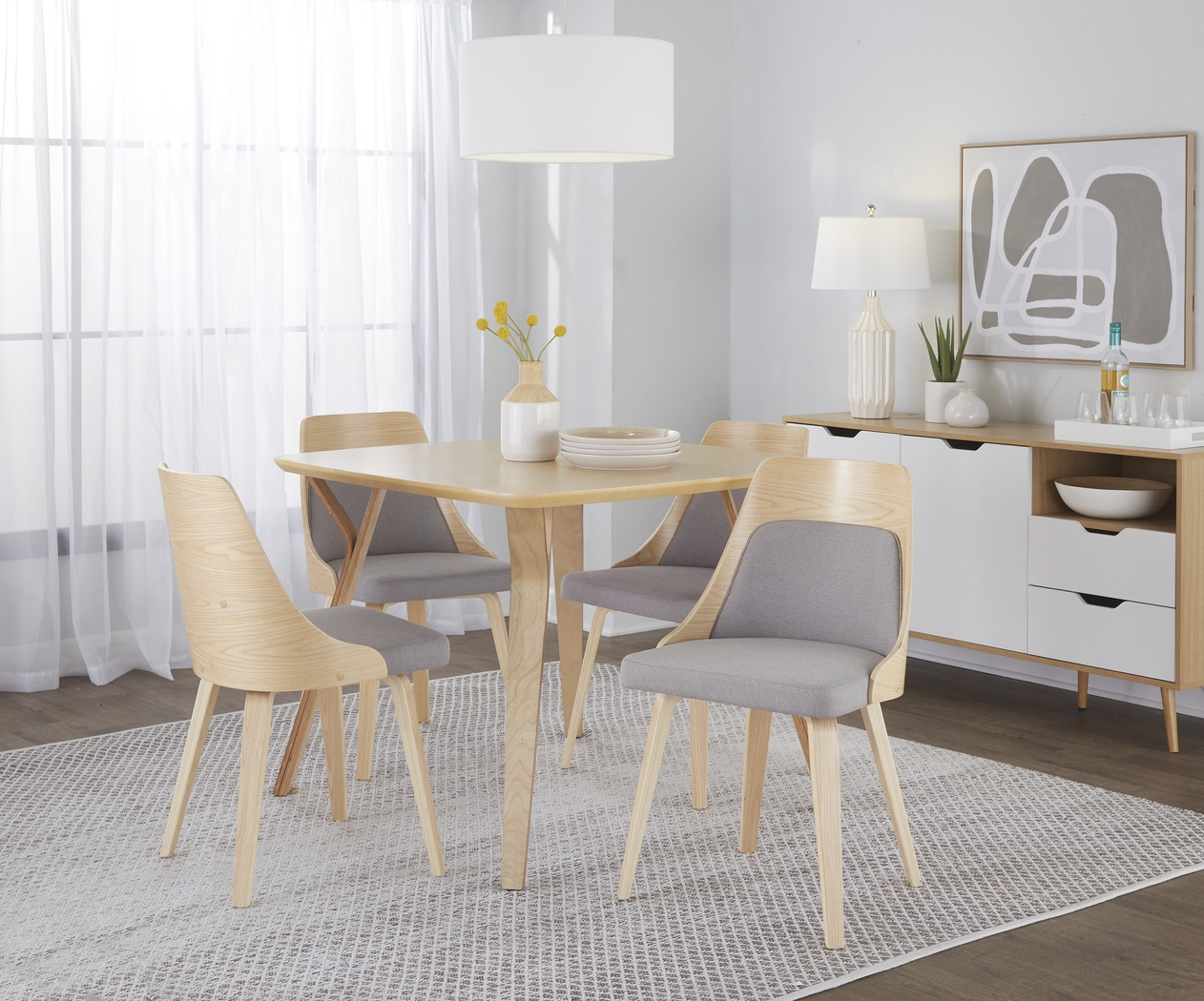 Kirkleigh I Gray Side Chair, Set of 2 - Thumbnail - Image 2