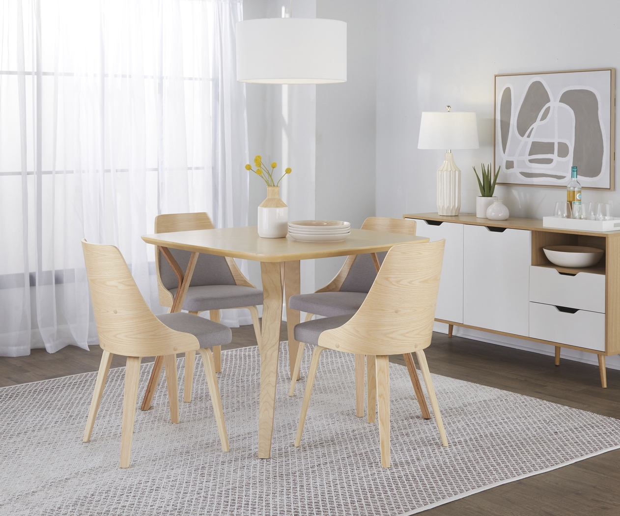 Kirkleigh I Gray Side Chair, Set of 2 - Thumbnail - Image 3