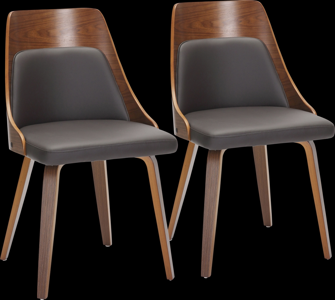 Kirkleigh II Brown Side Chiar, Set of 2 - Thumbnail - Image 1