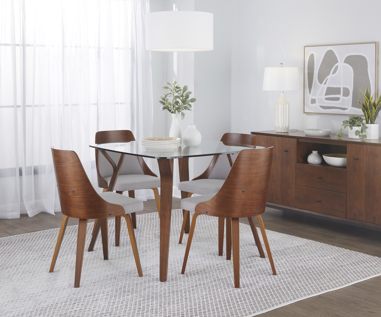 Kirkleigh II Gray Side Chair, Set of 2 - Thumbnail - Image 2