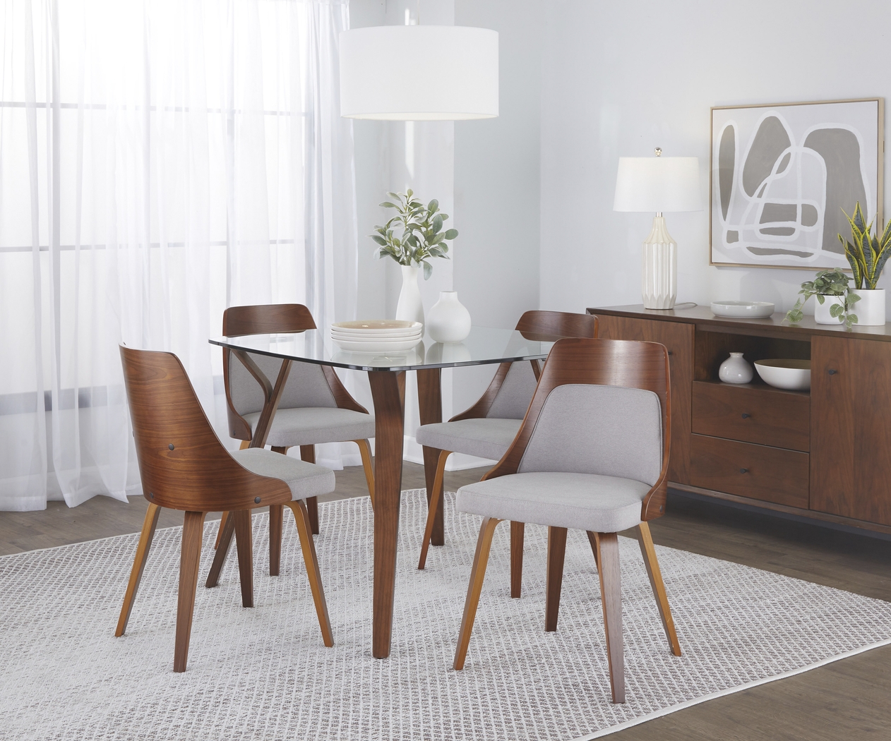 Kirkleigh II Gray Side Chair, Set of 2 - Thumbnail - Image 3