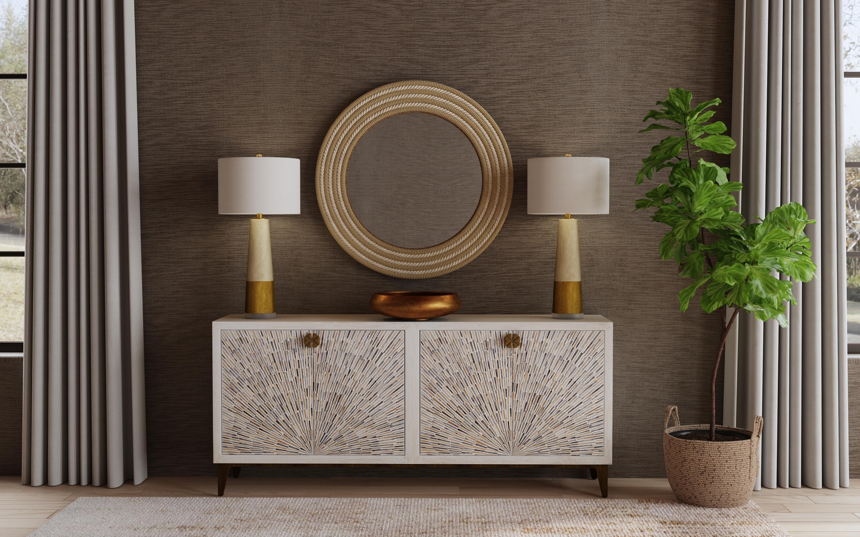 Kirklynn Brown Mirror - Thumbnail - Image 2