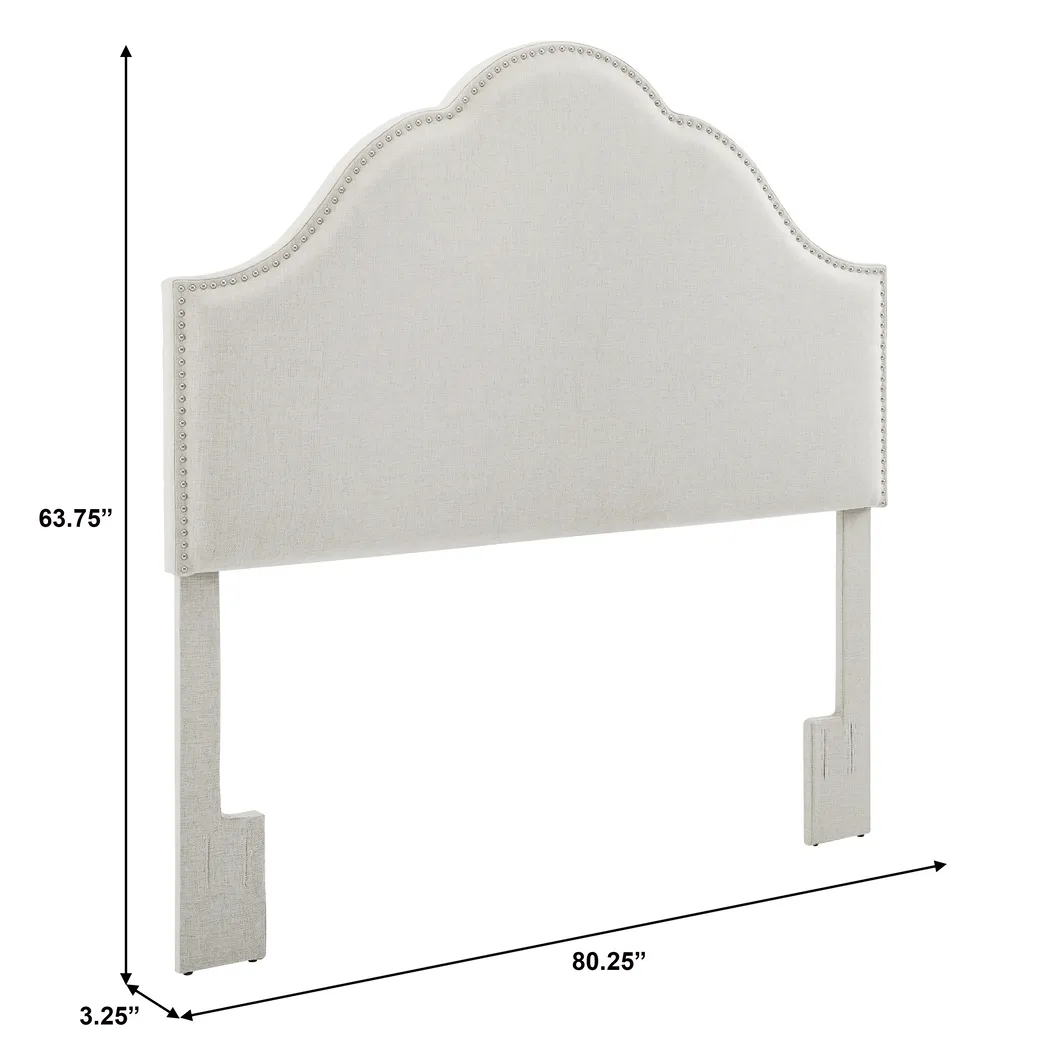 Kirksey Light Beige King/California King Upholstered Headboard - Thumbnail - Image 7