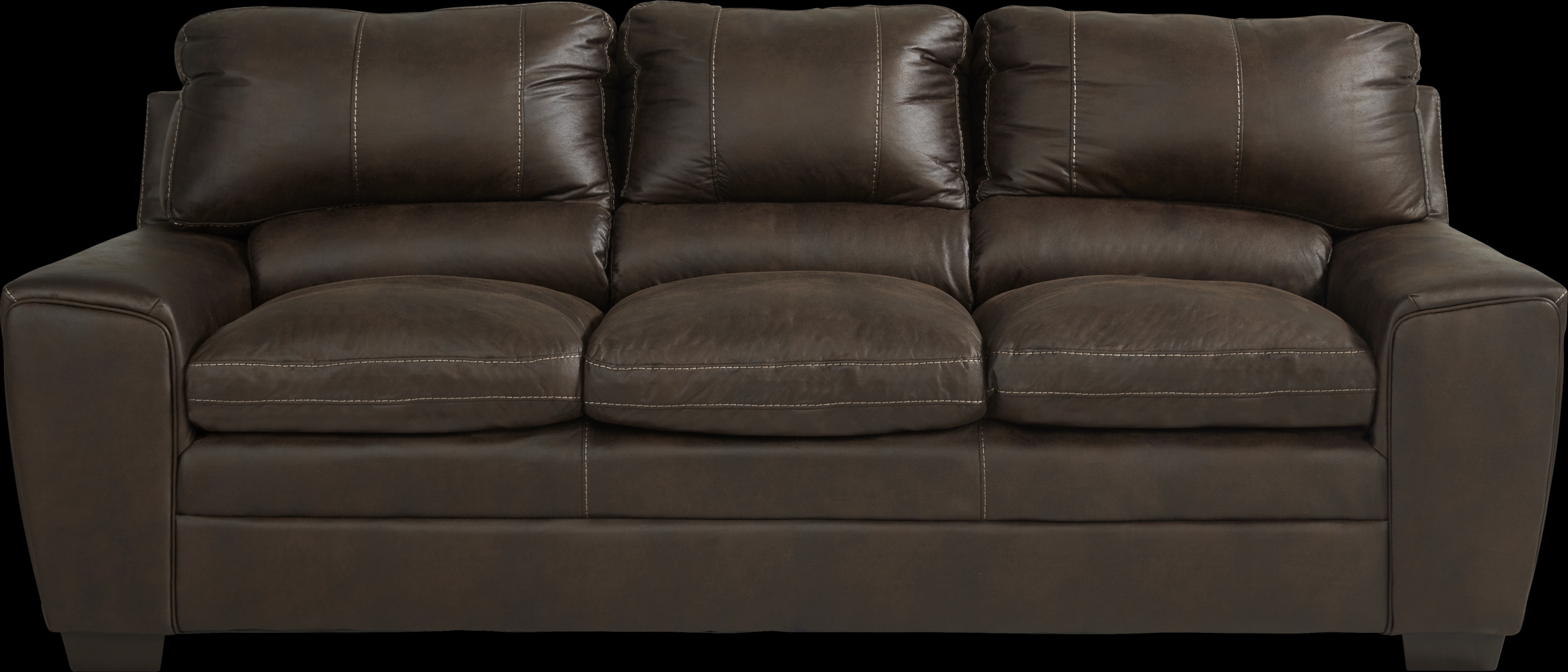 Kirkton Brown Sofa - Thumbnail - Image 1