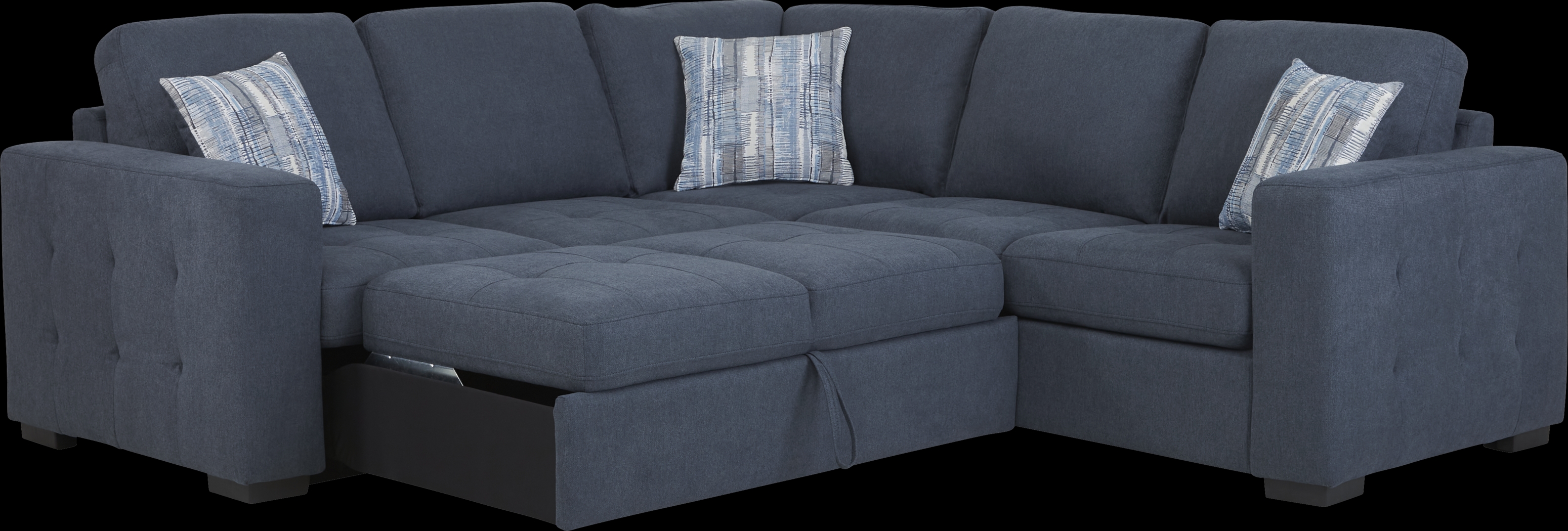 Kirkwell Blue 2 Pc Sleeper Sectional - Thumbnail - Image 3
