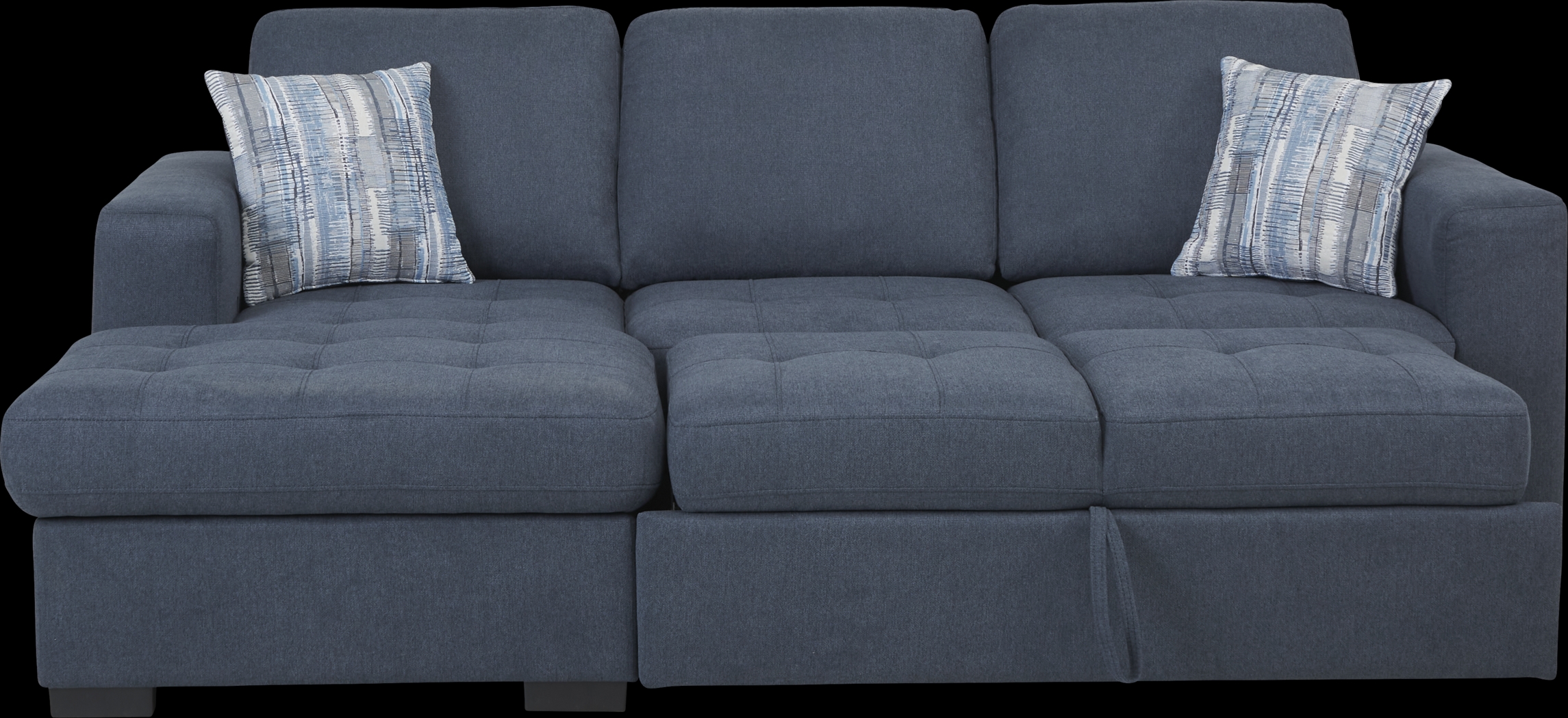 Kirkwell Blue 2 Pc Sleeper Sectional - Thumbnail - Image 3