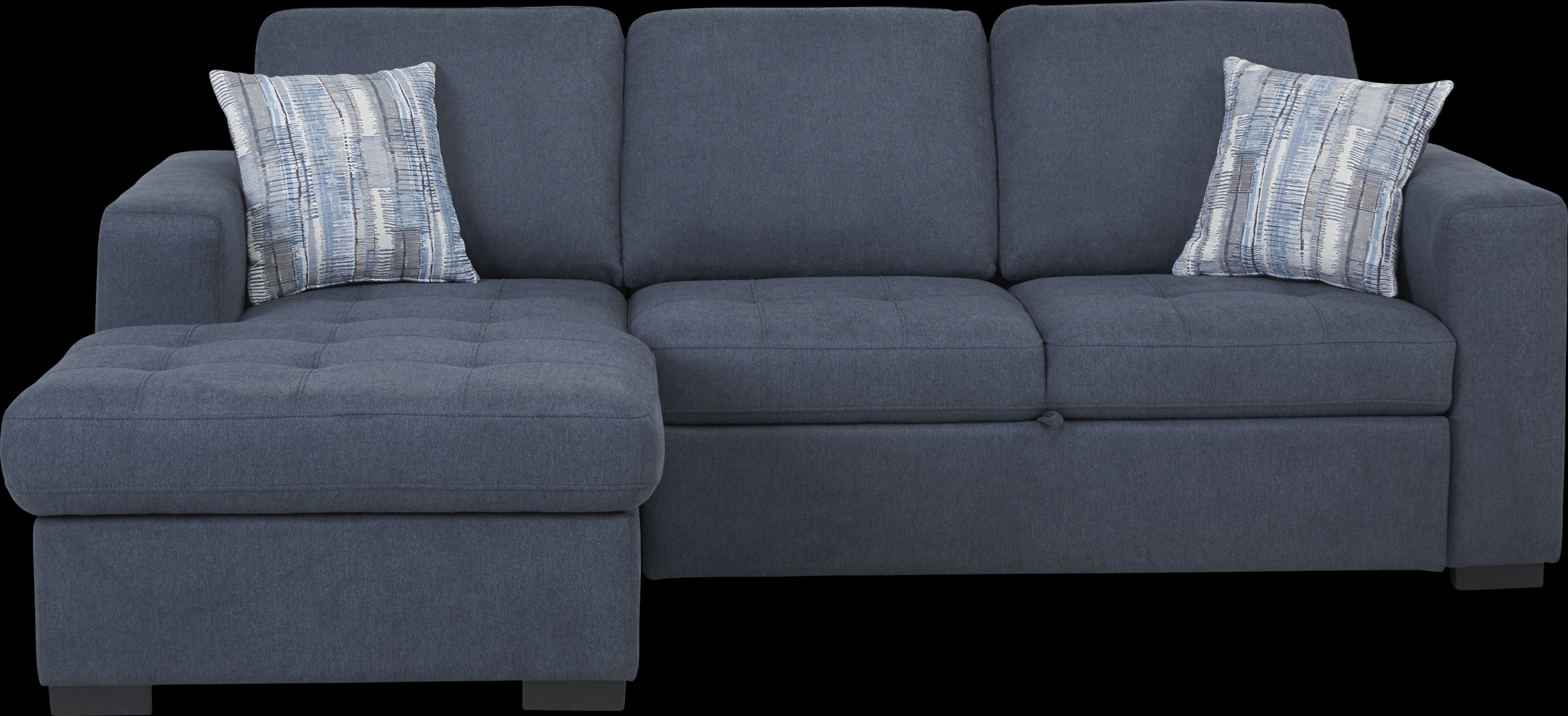 Kirkwell Blue 2 Pc Sleeper Sectional - Thumbnail - Image 1