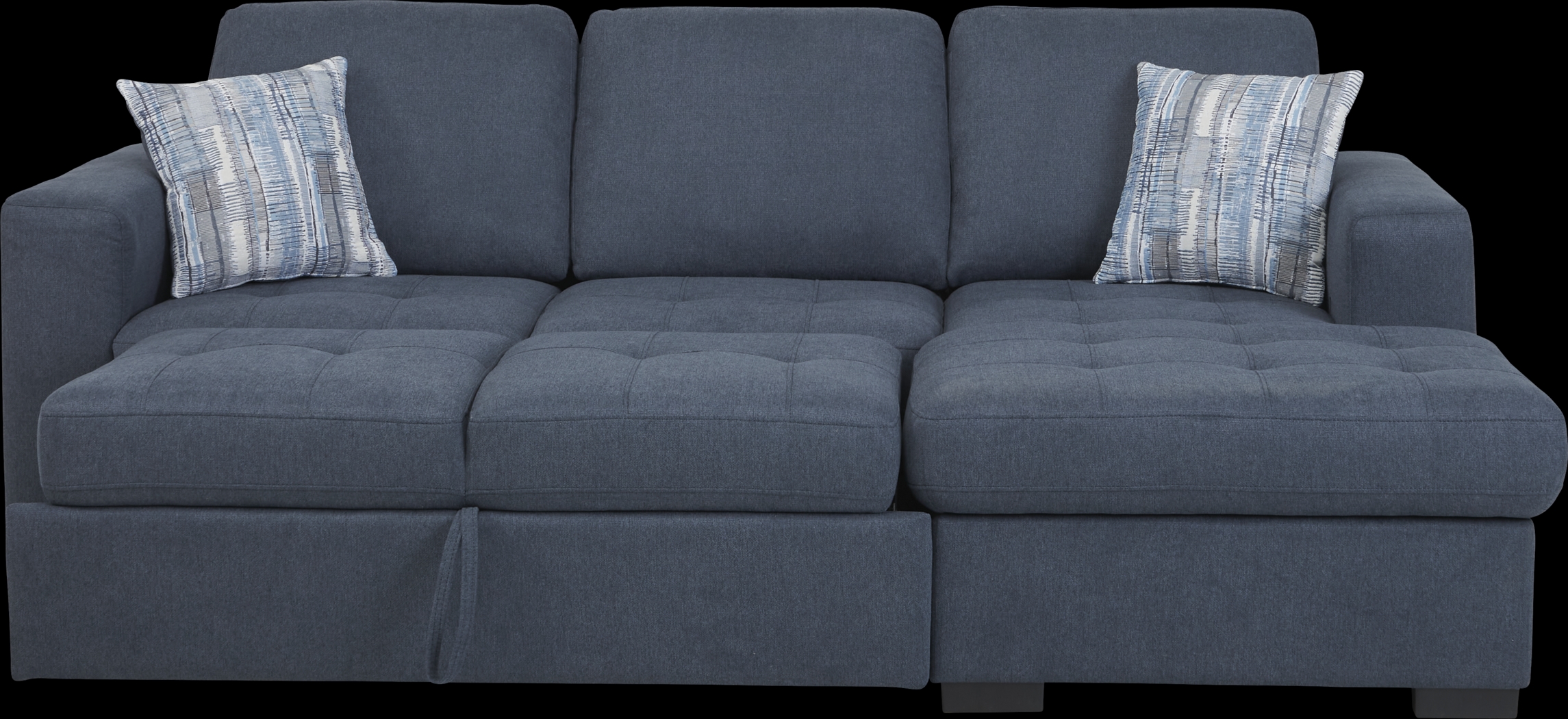 Kirkwell Blue 2 Pc Sleeper Sectional - Thumbnail - Image 3