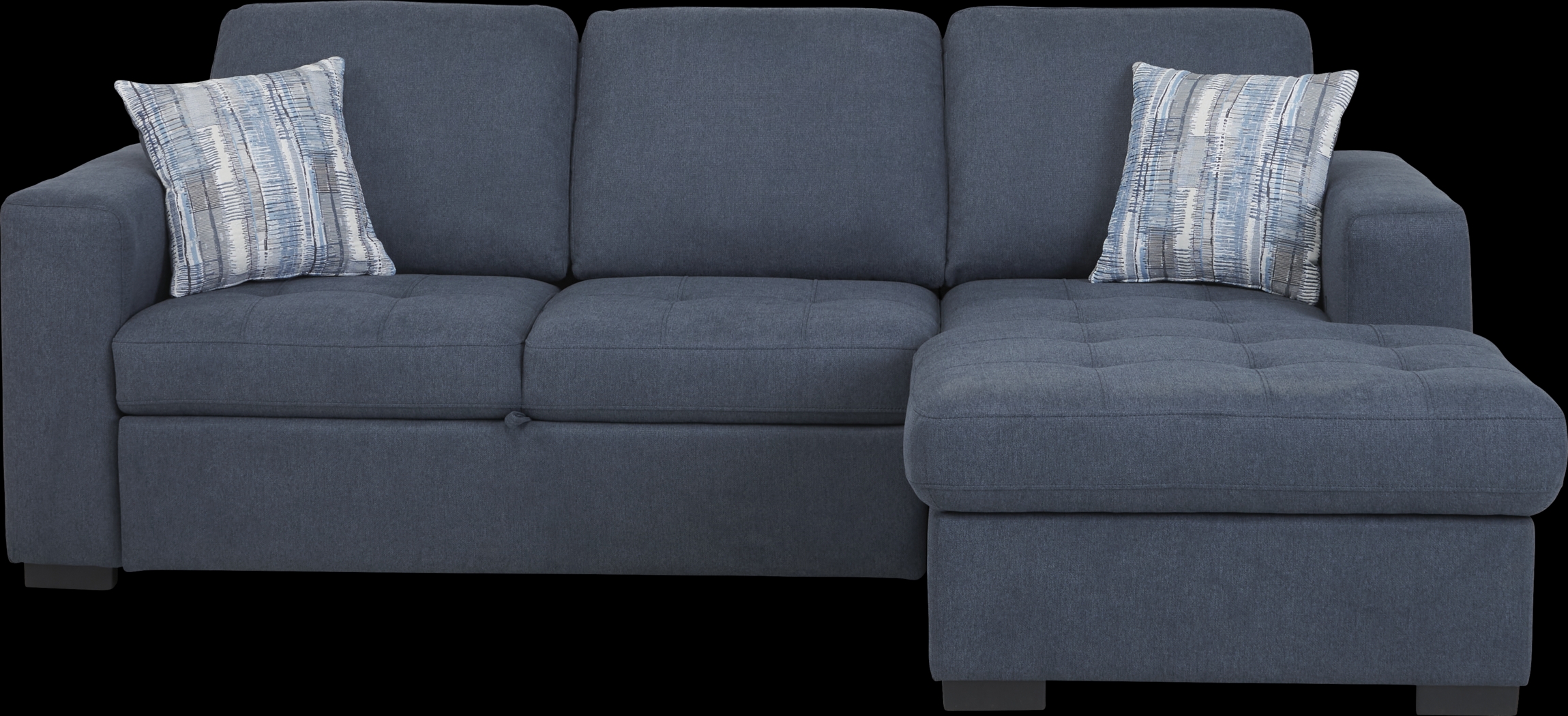 Kirkwell Blue 2 Pc Sleeper Sectional - Thumbnail - Image 1