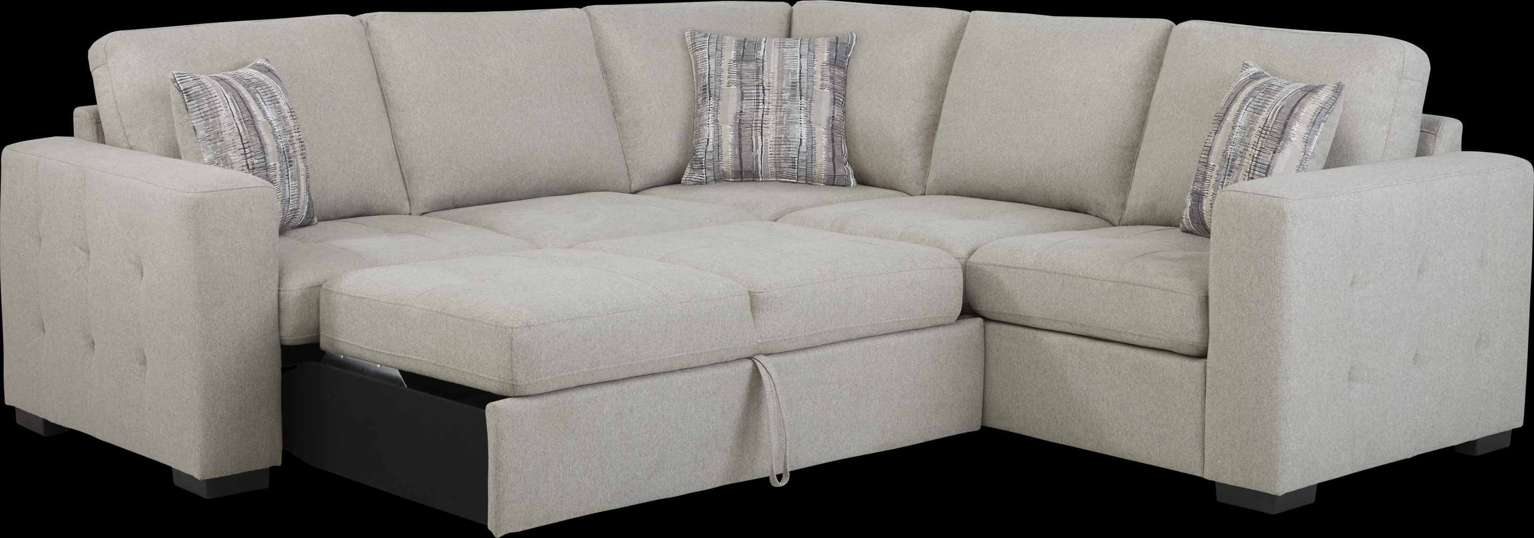 Kirkwell Gray 2 Pc Sleeper Sectional - Thumbnail - Image 3