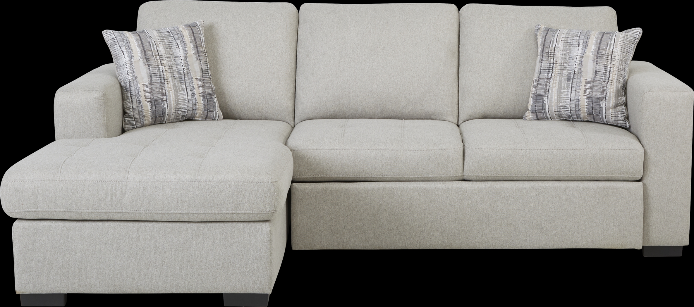 Kirkwell Gray 2 Pc Sleeper Sectional - Thumbnail - Image 1