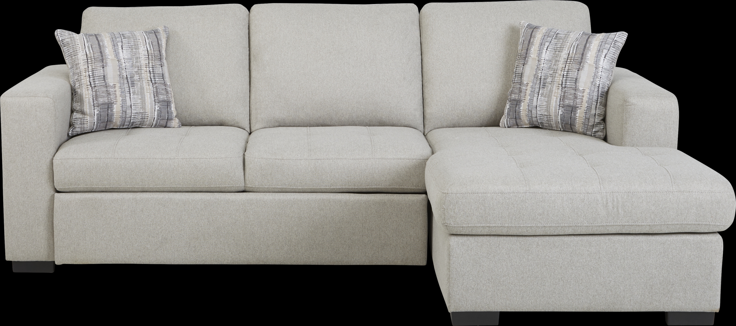 Kirkwell Gray 2 Pc Sleeper Sectional - Thumbnail - Image 1