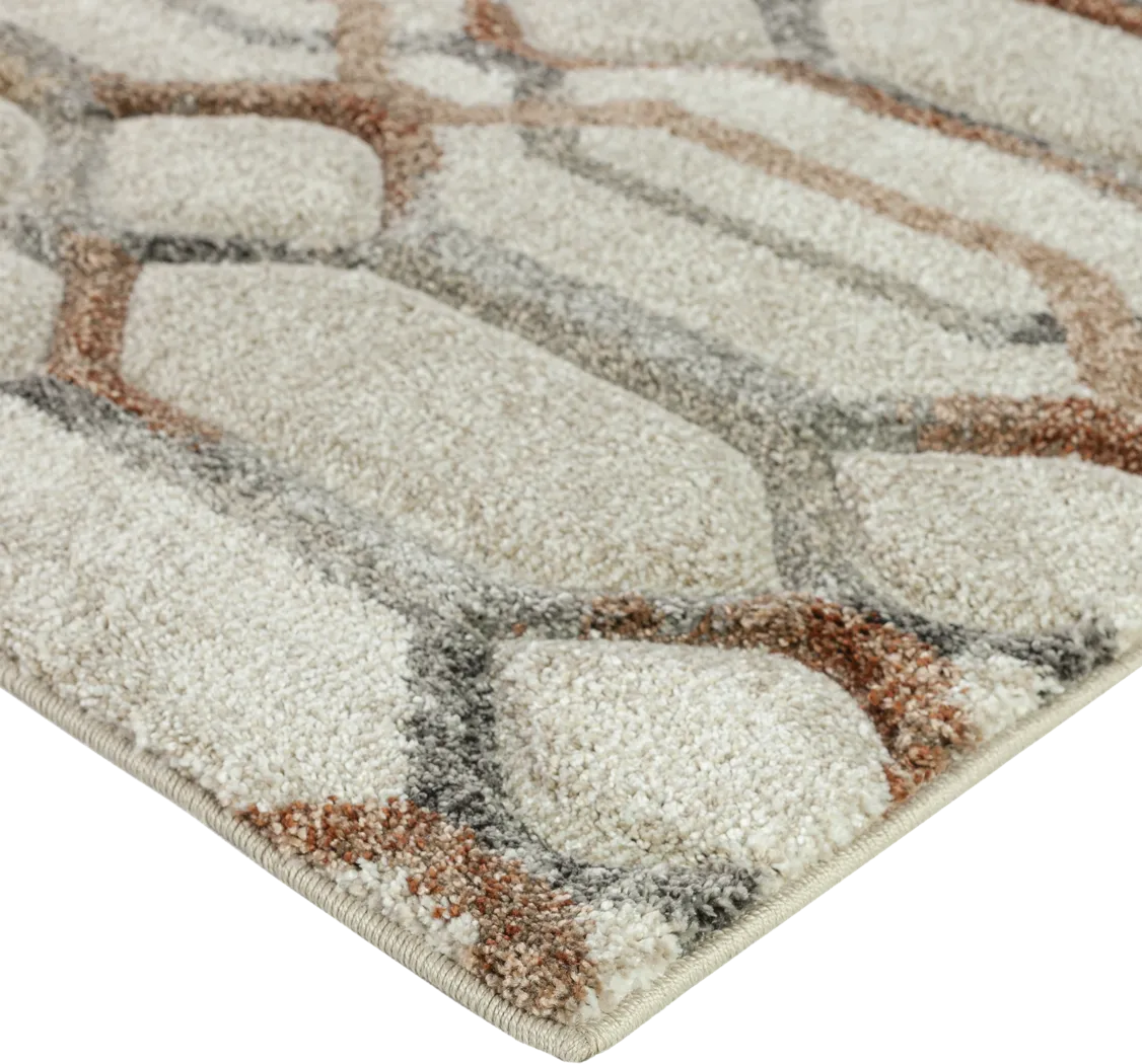 Kirley Beige 5'1 x 7'5 Rug - Thumbnail - Image 3