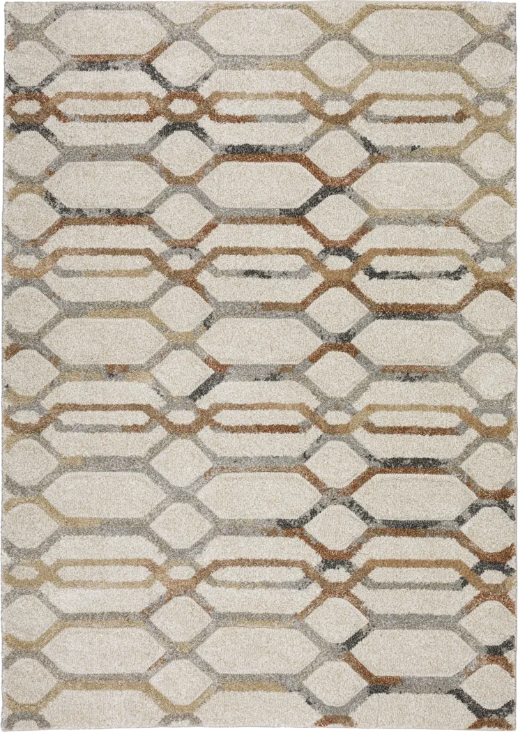 Kirley Beige 5'1 x 7'5 Rug - Thumbnail - Image 1