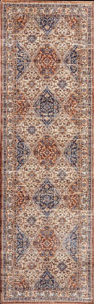 Kirman Cream 2'3 x 7'6 Runner Rug - Thumbnail - Image 1