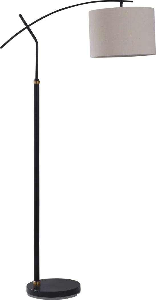 Kirst Black Floor Lamp - Thumbnail - Image 1