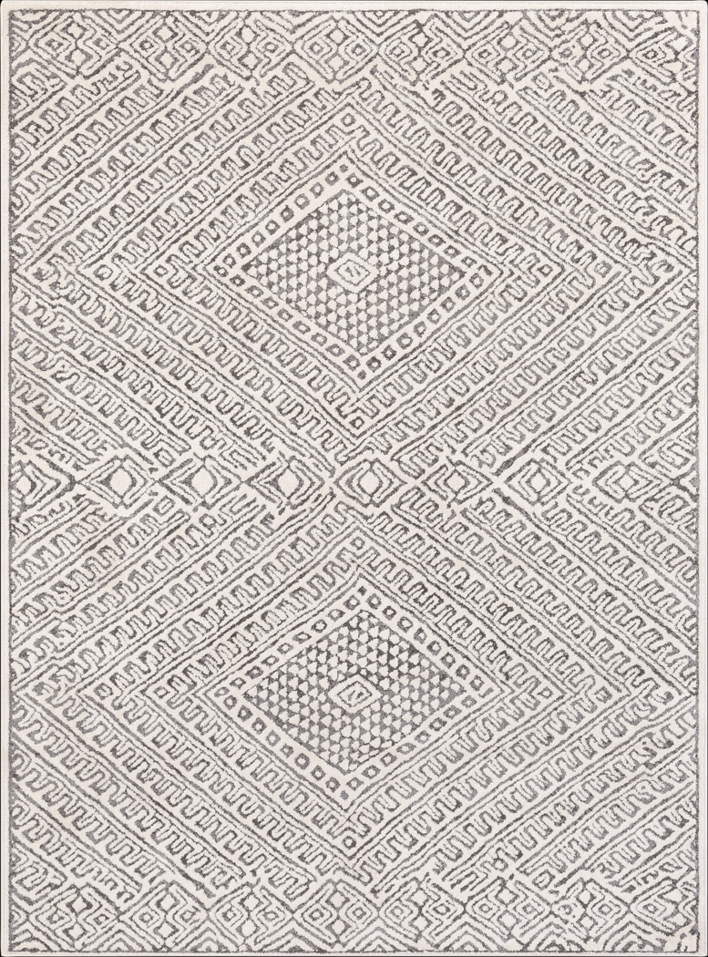 Kishara White 5'3 x 7'3 Rug - Thumbnail - Image 1