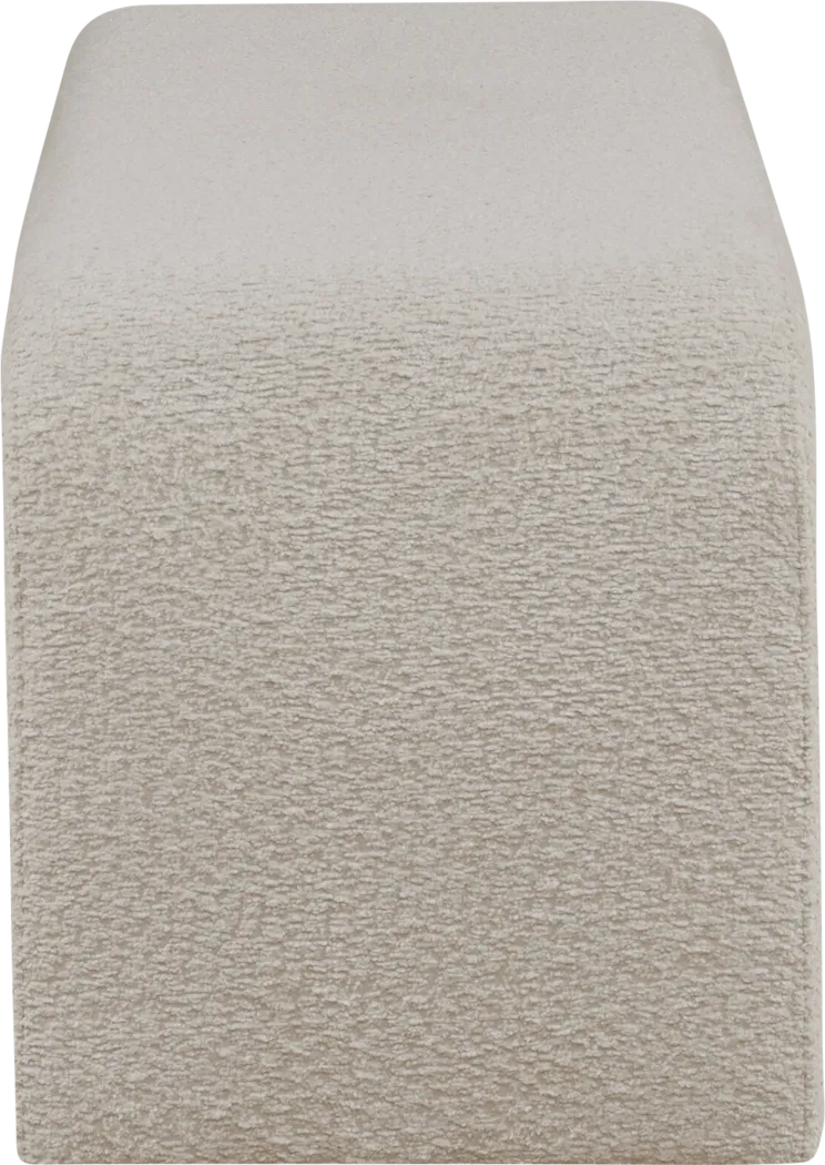 Kissatchie I Beige Accent Bench - Thumbnail - Image 5