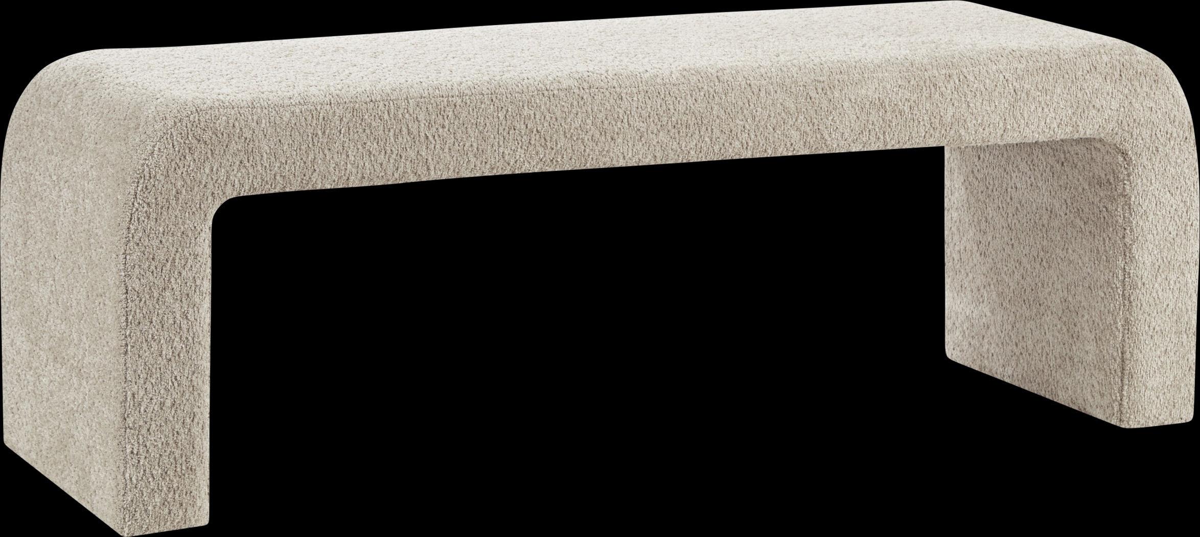 Kissatchie II Beige Accent Bench - Thumbnail - Image 1
