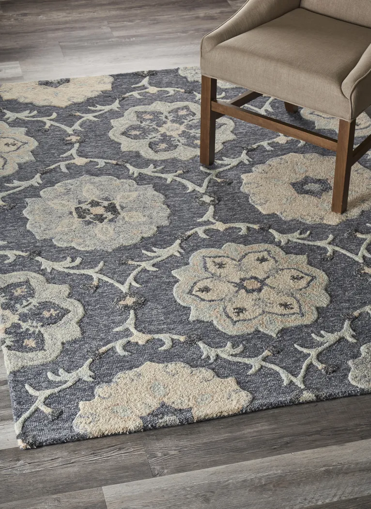 Kitabe Blue 7' x 9' Rug - Thumbnail - Image 2