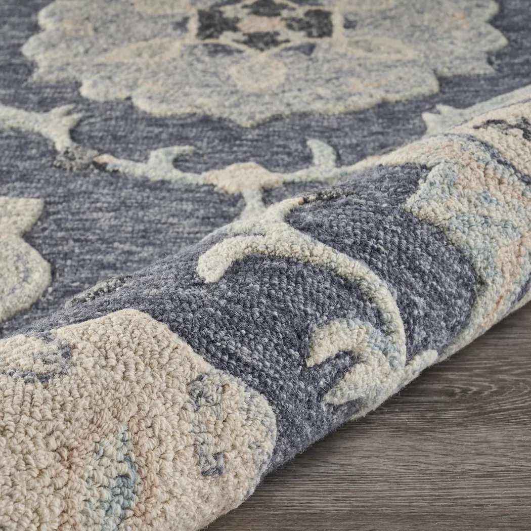 Kitabe Blue 7' x 9' Rug - Thumbnail - Image 4