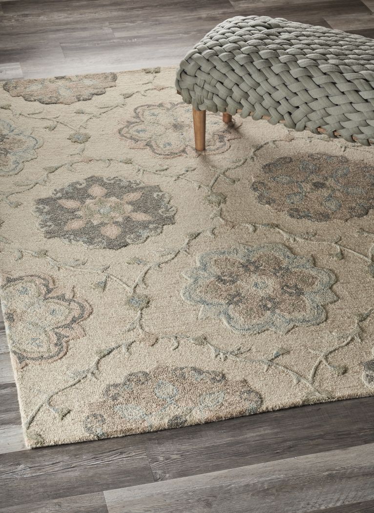 Kitabe Ivory 5' x 7' Rug - Thumbnail - Image 2