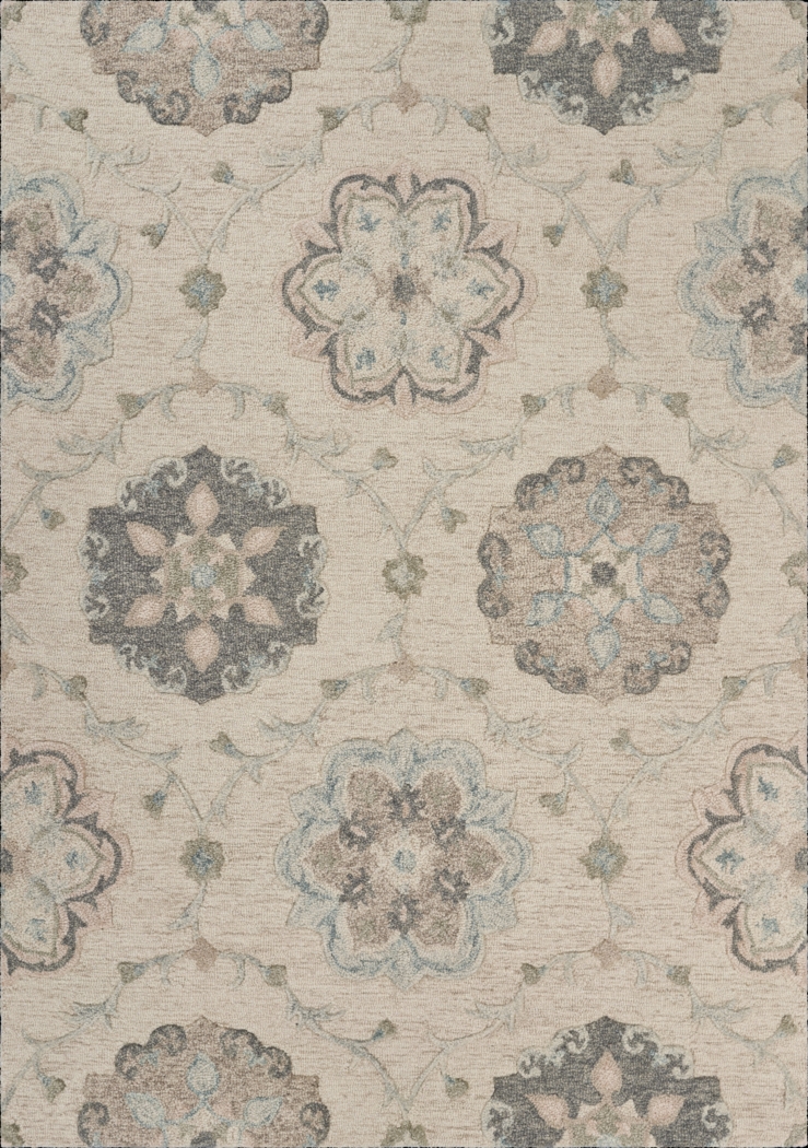 Kitabe Ivory 7' x 9' Rug - Thumbnail - Image 1