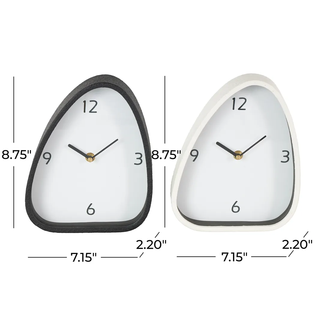 Kiten Black/White Clock, Set of 2 - Thumbnail - Image 7