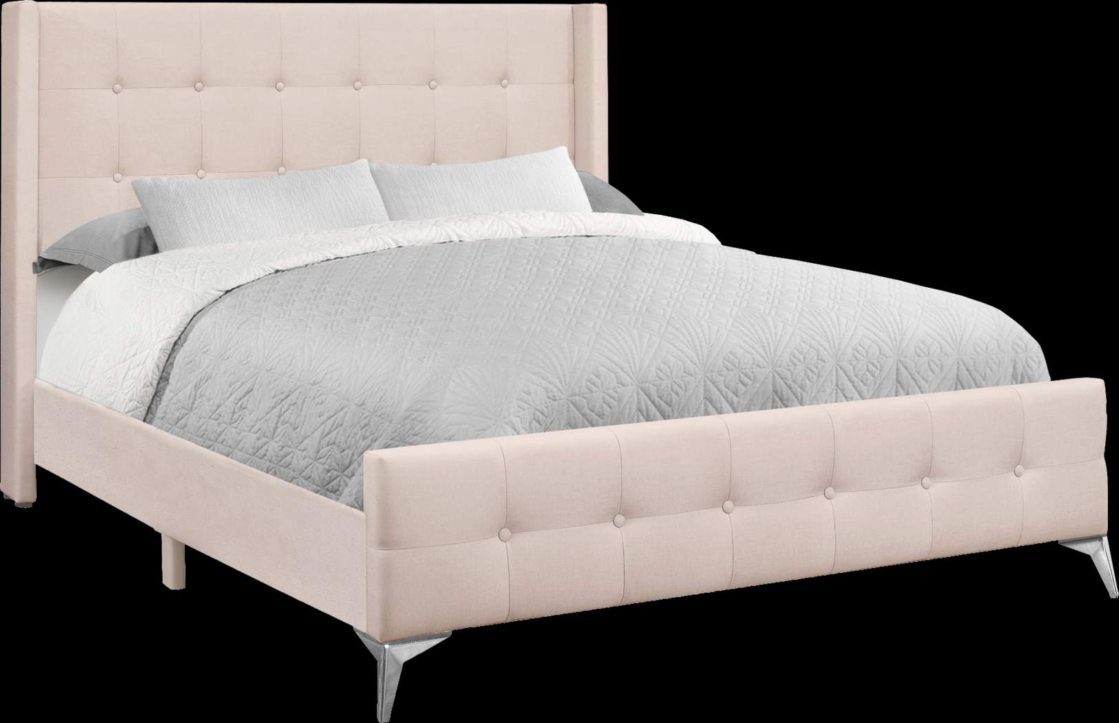 Kittingham Pink Queen Bed - Thumbnail - Image 1