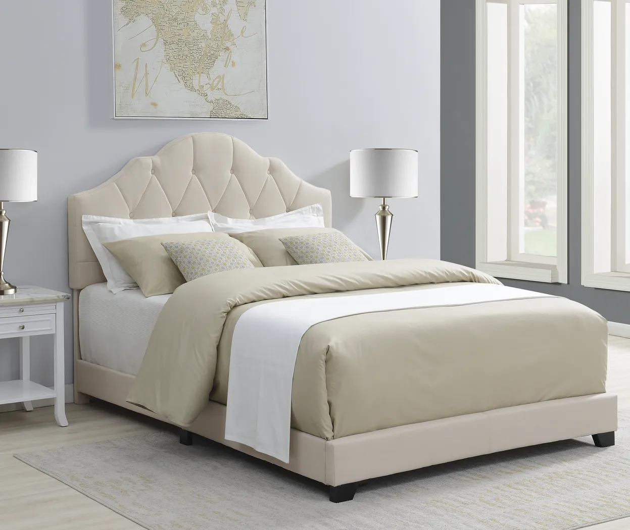 Kivett Beige Queen Bed - Image 8