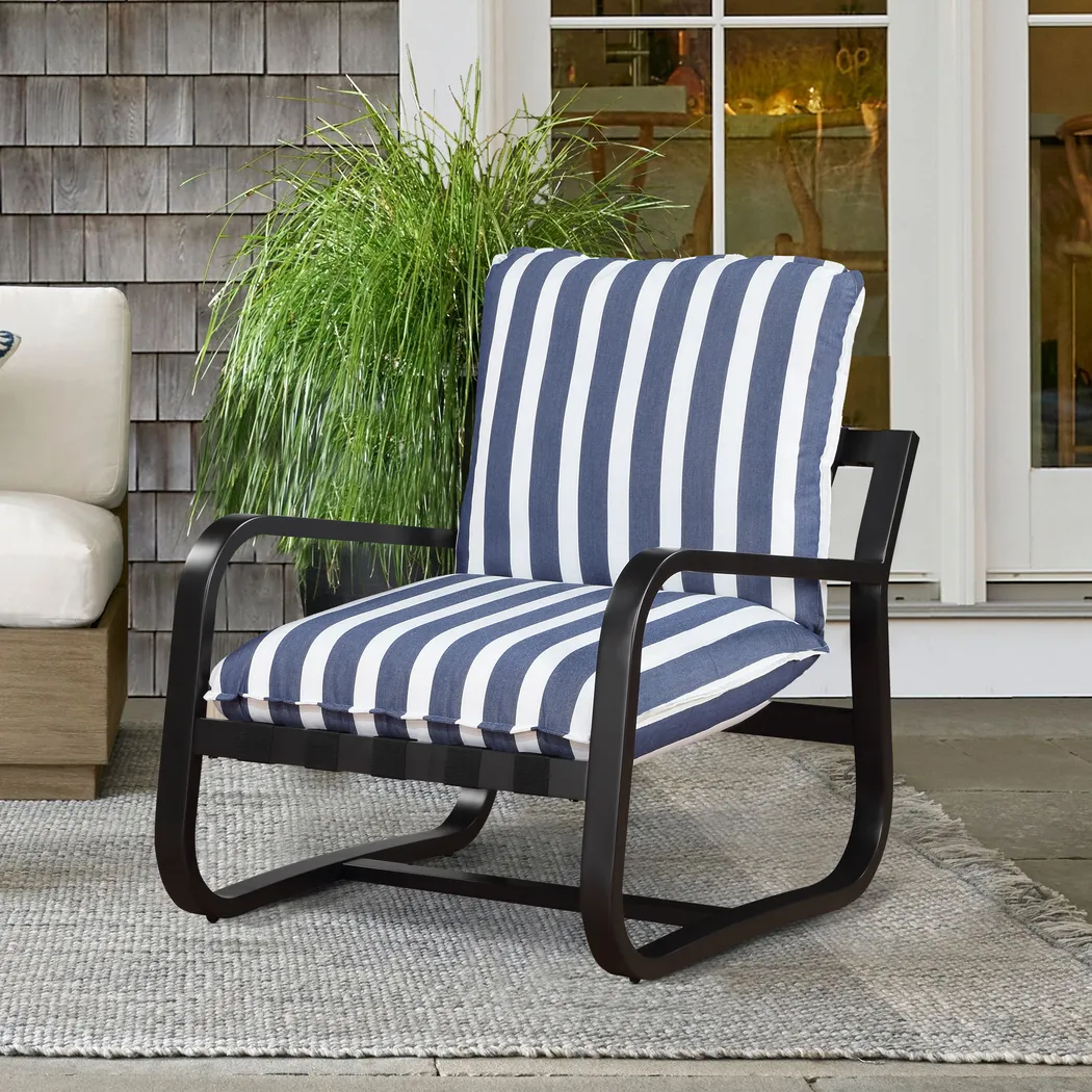 Kivoli Blue Outdoor Arm Chair - Thumbnail - Image 2