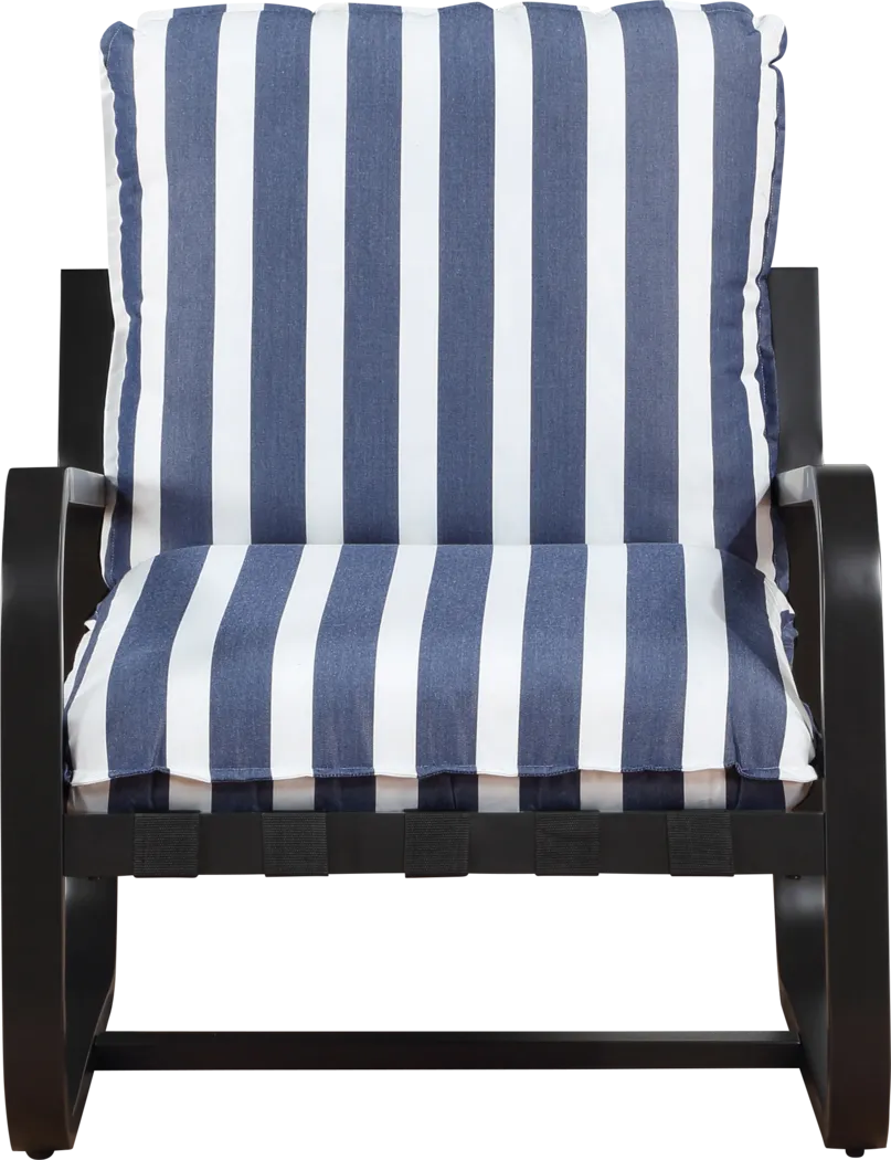 Kivoli Blue Outdoor Arm Chair - Thumbnail - Image 4
