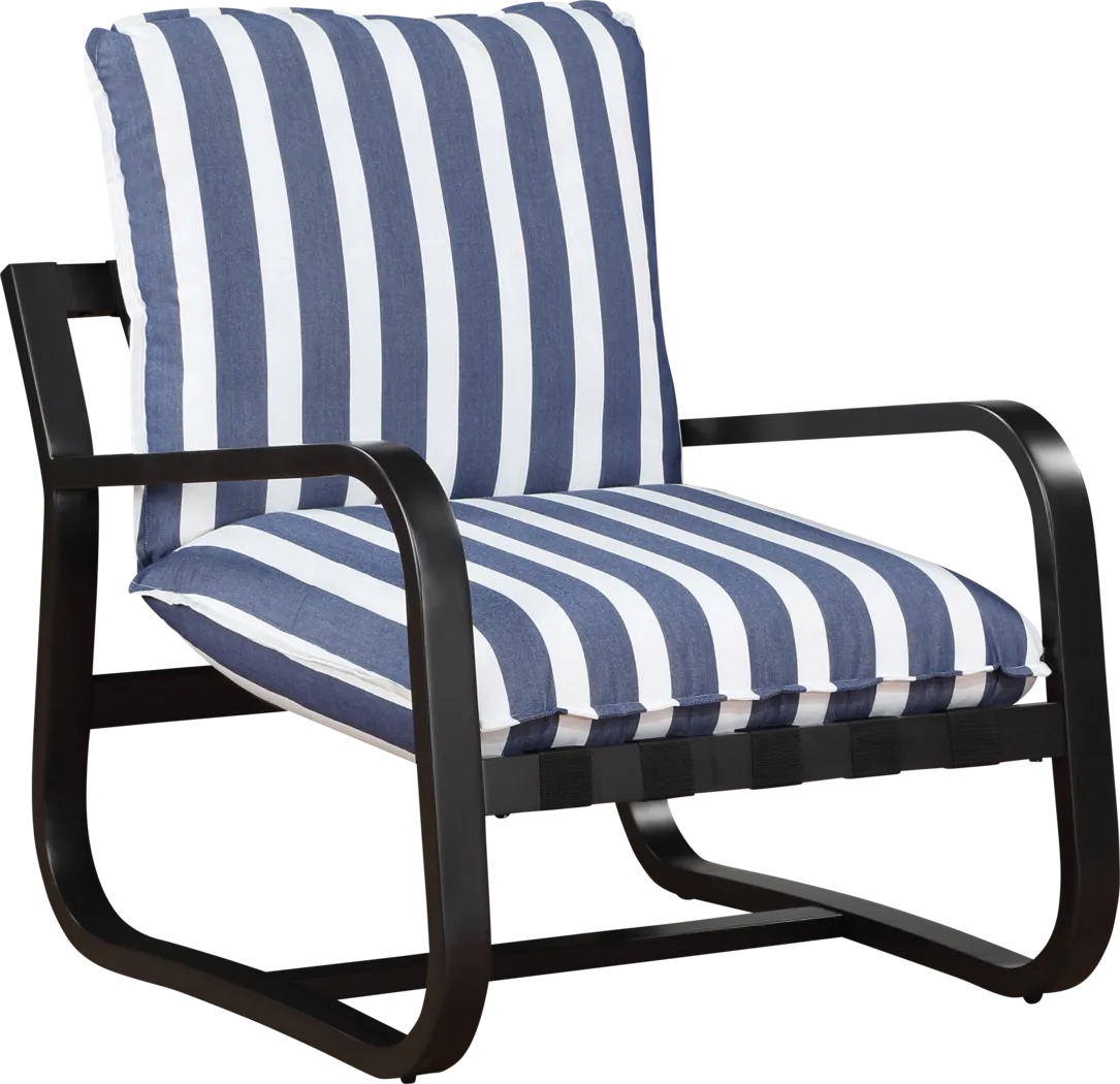 Kivoli Blue Outdoor Arm Chair - Thumbnail - Image 1