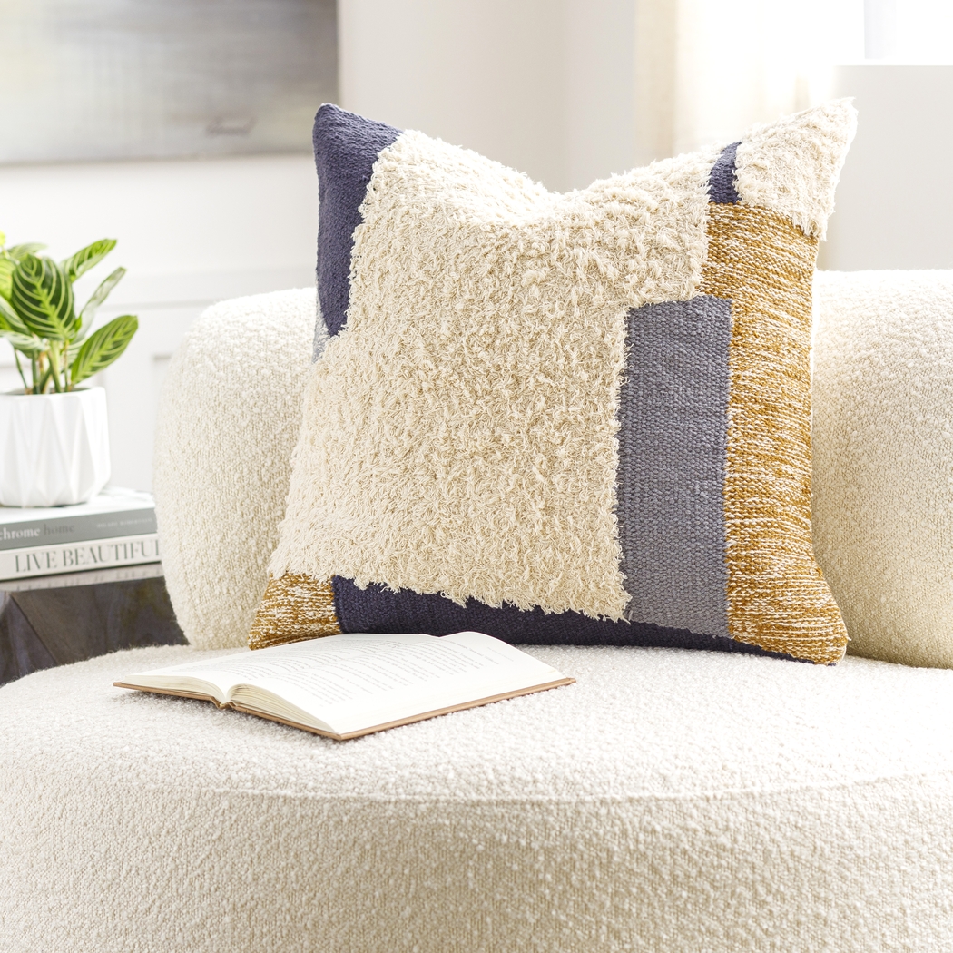 Kizda Navy Accent Pillow - Thumbnail - Image 3