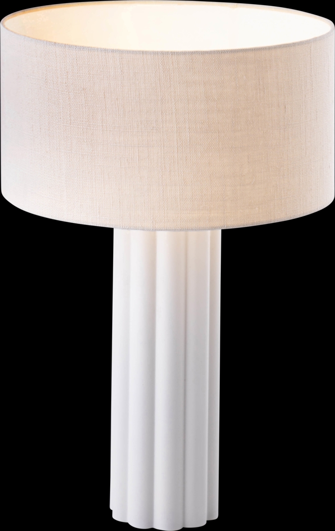 Klauda White Table Lamp - Thumbnail - Image 3
