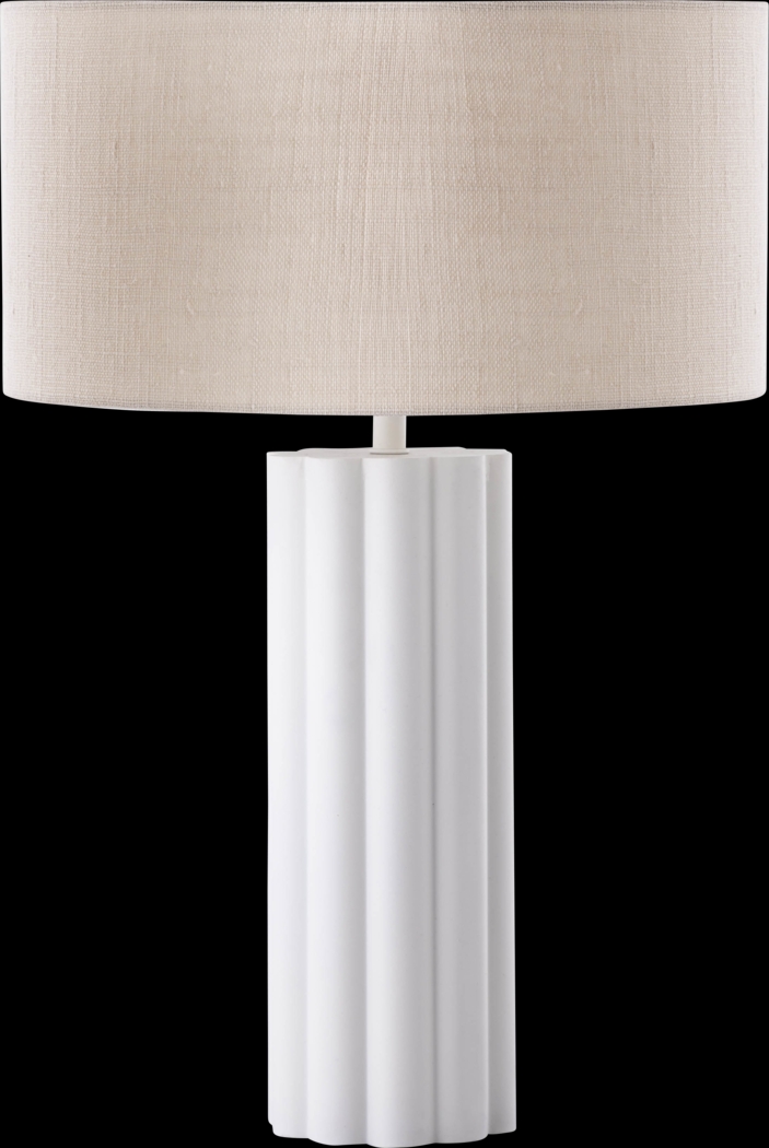Klauda White Table Lamp - Thumbnail - Image 1