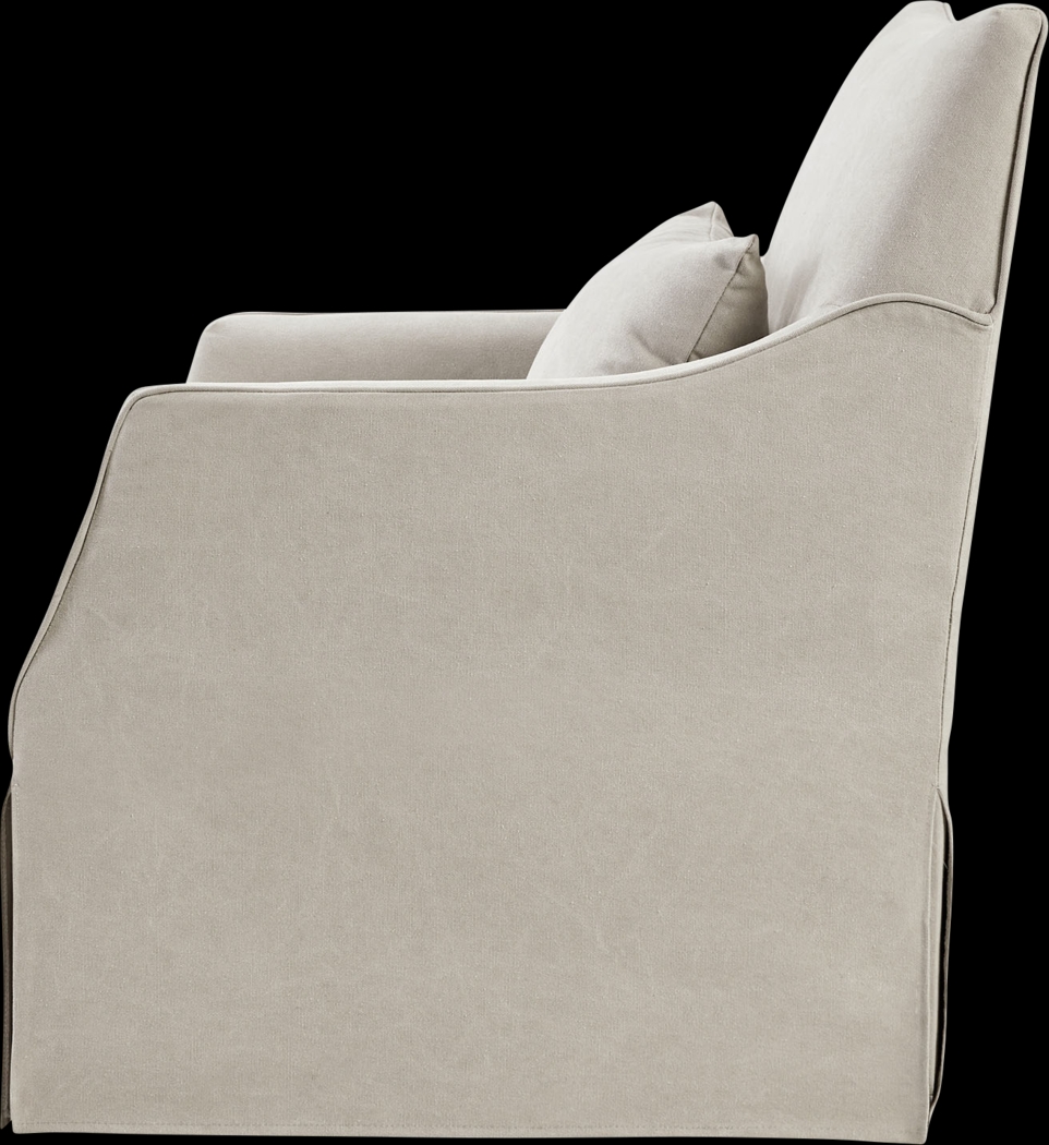 Kleberg Beige Accent Chair - Thumbnail - Image 3