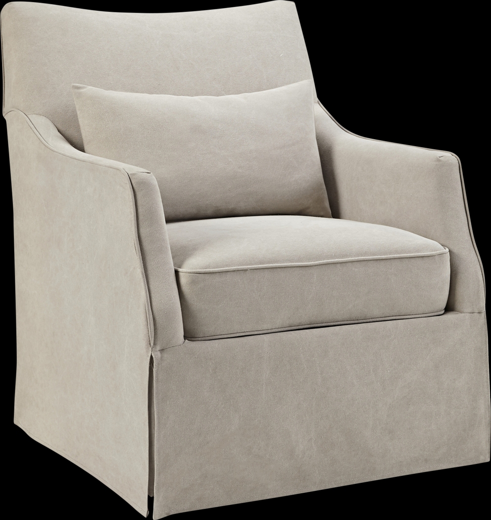 Kleberg Beige Accent Chair - Thumbnail - Image 1
