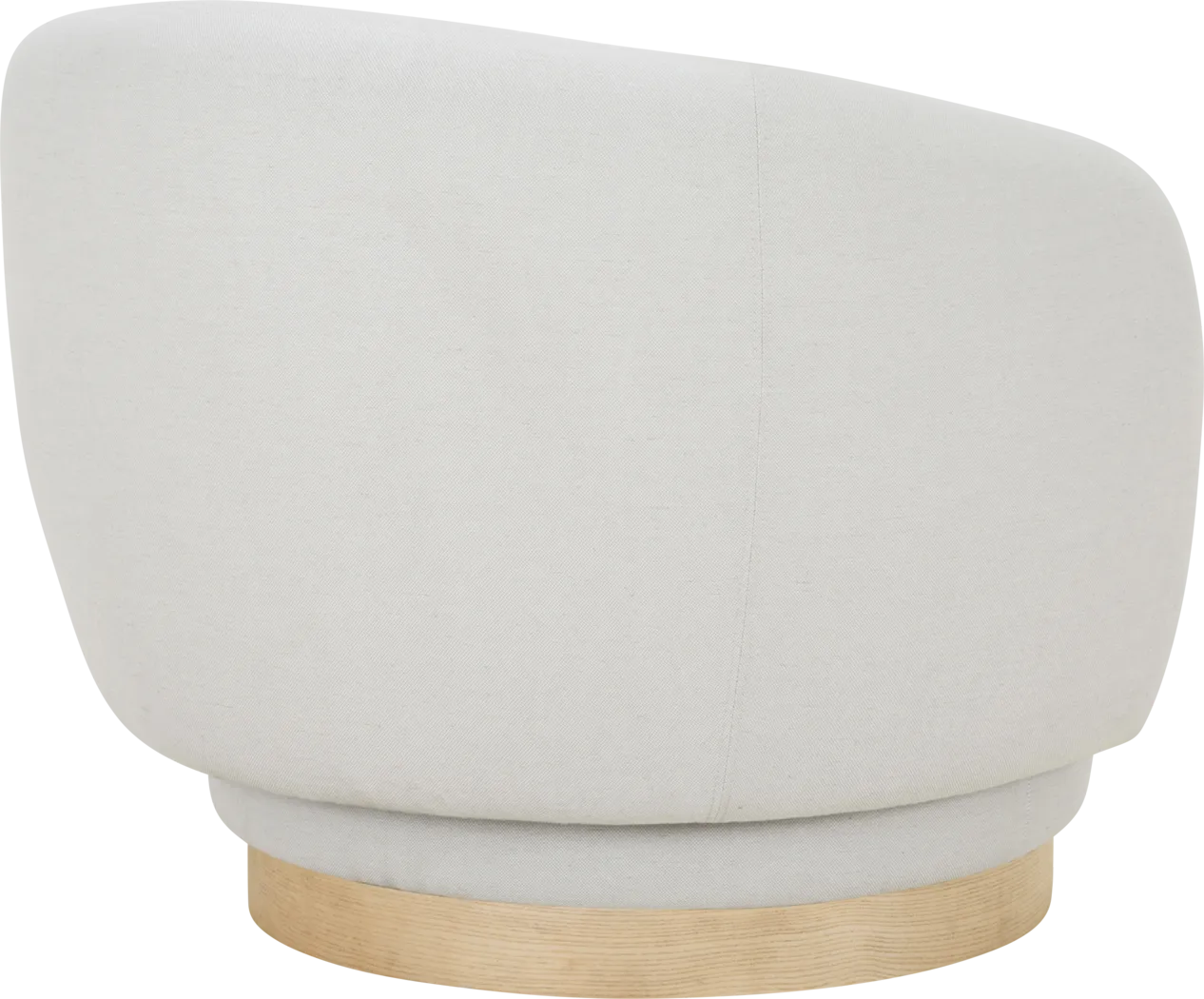 Klia II White Swivel Accent Chair - Thumbnail - Image 2