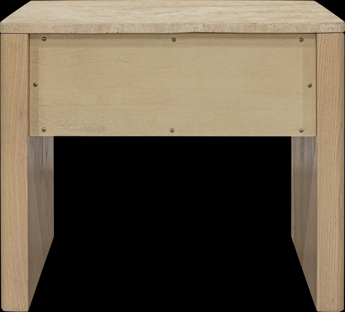 Klimayel Beige Nightstand - Thumbnail - Image 3