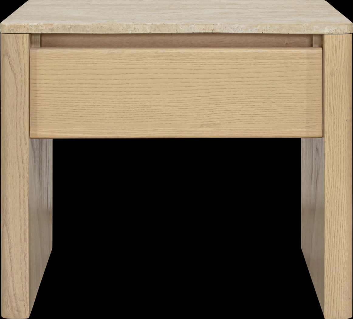 Klimayel Beige Nightstand - Thumbnail - Image 1