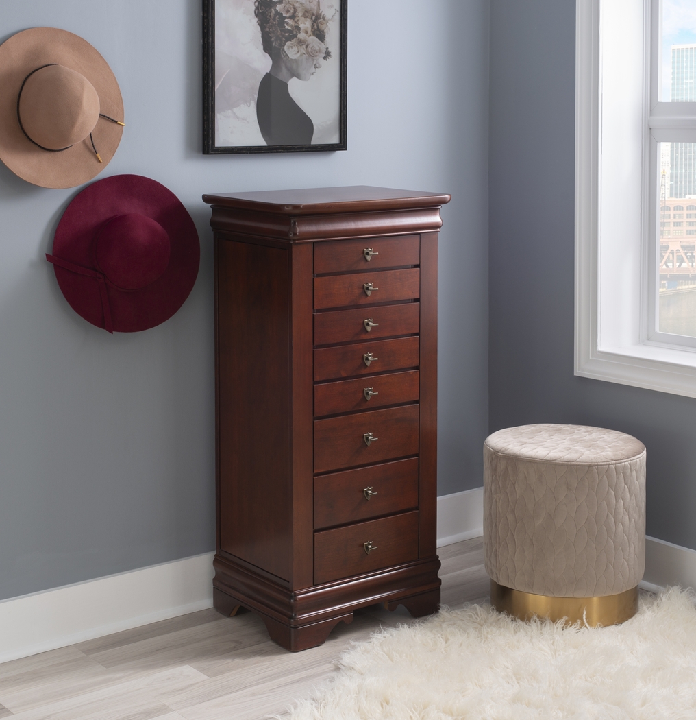 Klingle Cherry Jewelry Armoire - Thumbnail - Image 2