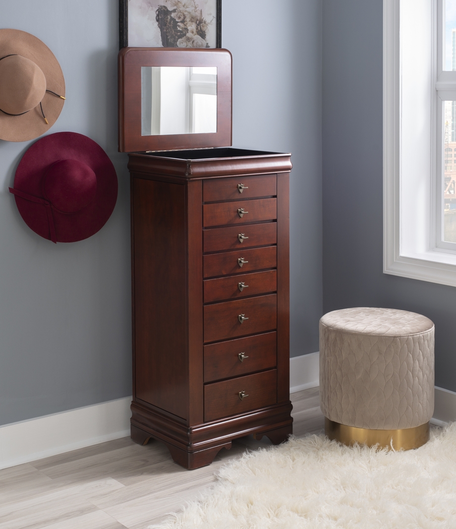 Klingle Cherry Jewelry Armoire - Thumbnail - Image 5