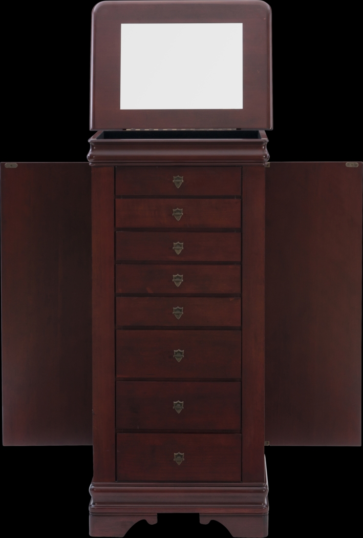 Klingle Cherry Jewelry Armoire - Thumbnail - Image 6