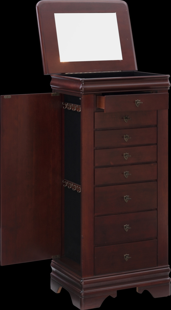 Klingle Cherry Jewelry Armoire - Thumbnail - Image 7