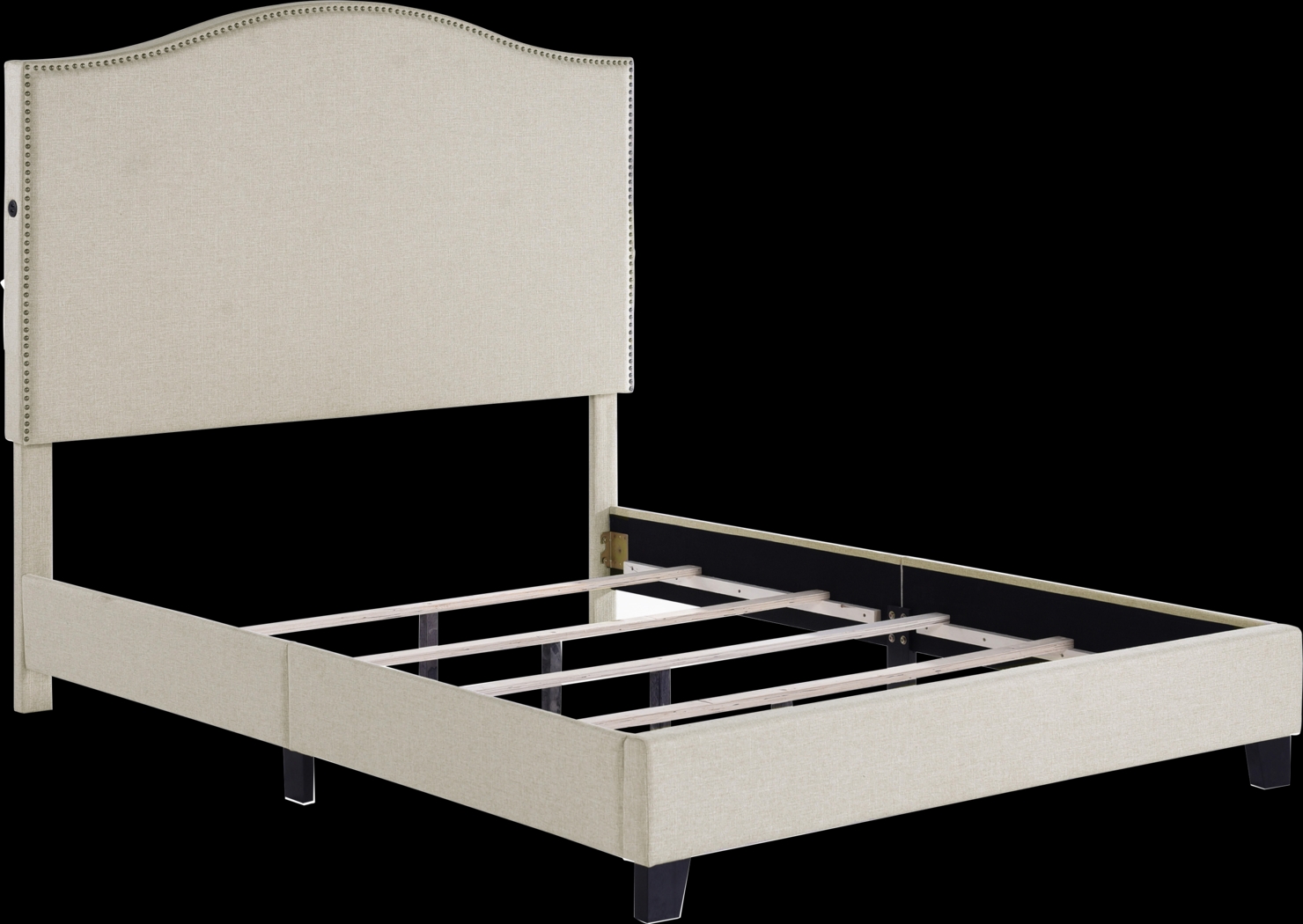 Kneeland Beige Queen Bed - Thumbnail - Image 3