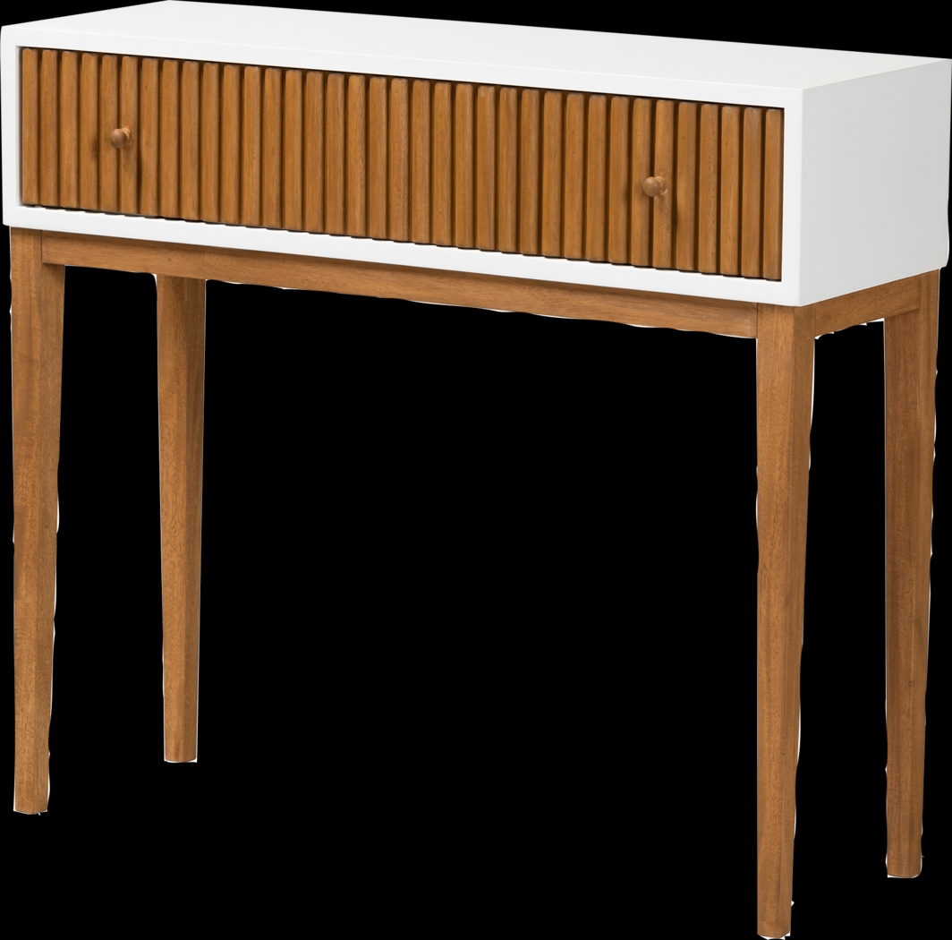 Knittles White Sofa Table - Thumbnail - Image 1