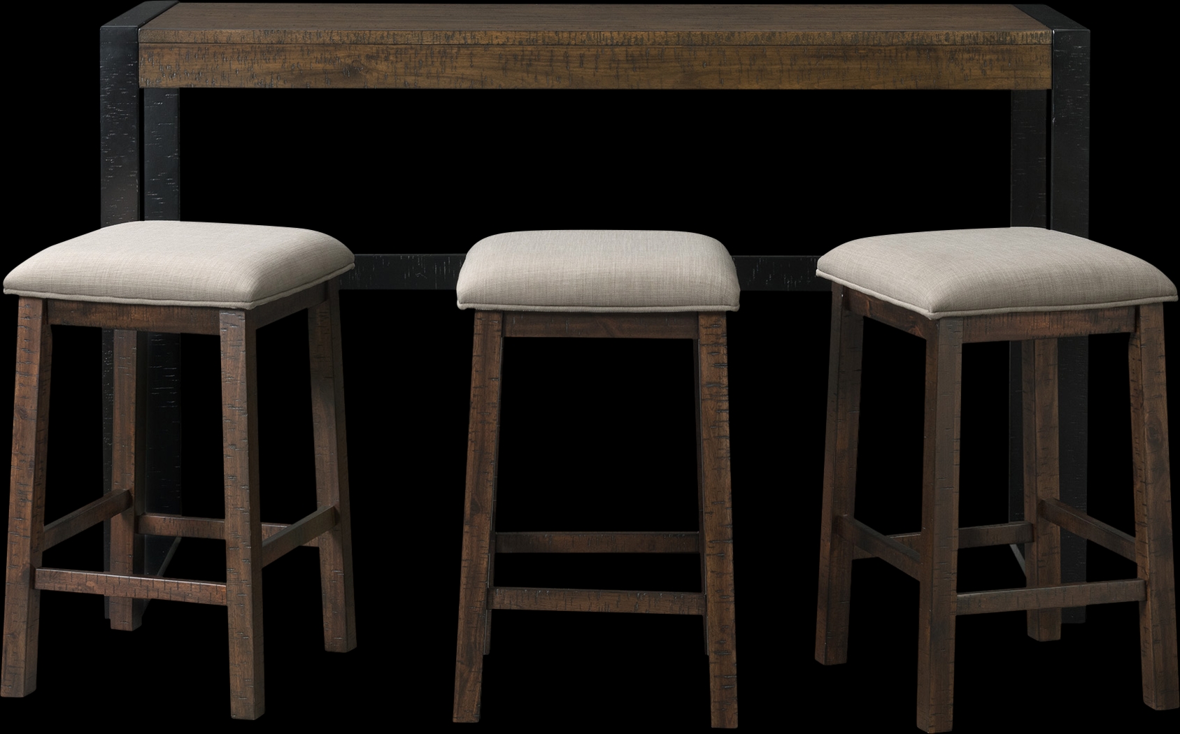 Knobdale Brown Bar Table Set - Thumbnail - Image 2
