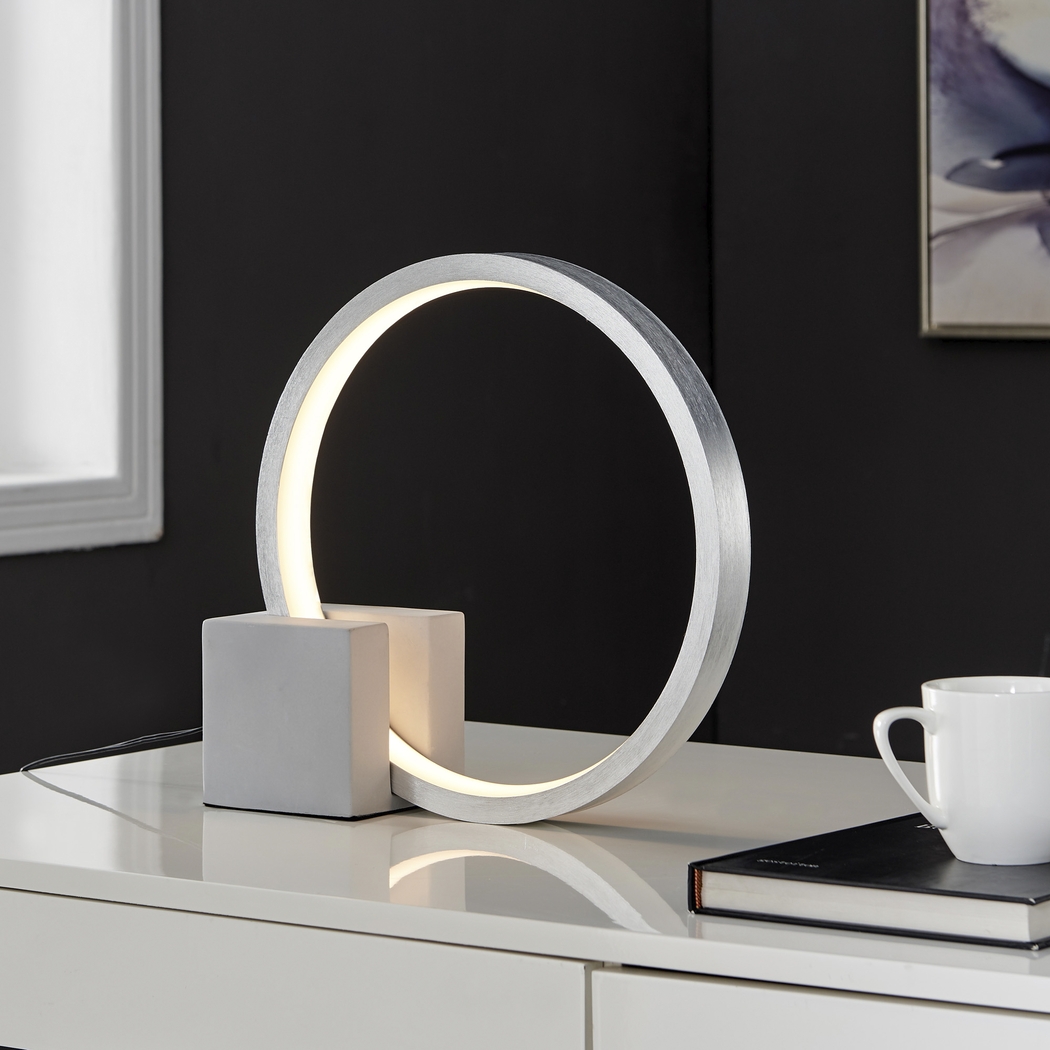 Knoll Bend Gray Lamp - Thumbnail - Image 2
